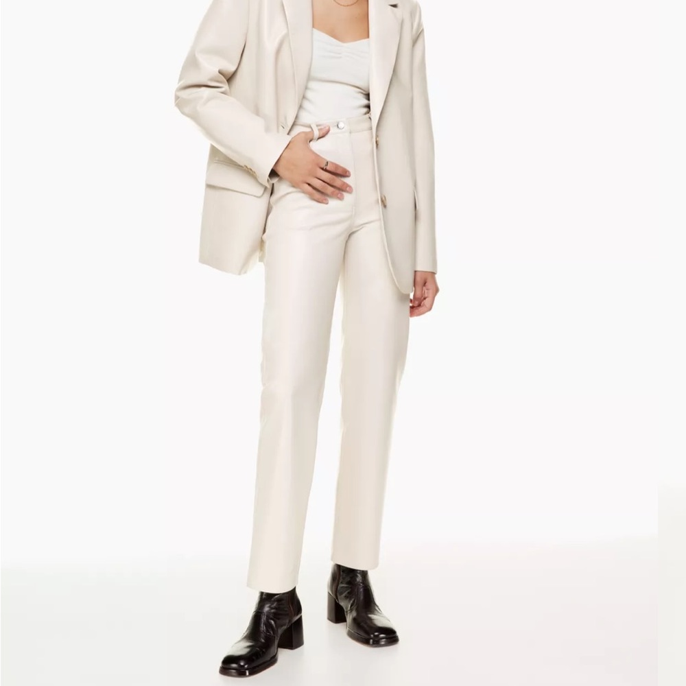 Aritzia Wilfred Melina Pants - Sand White. Size 10
